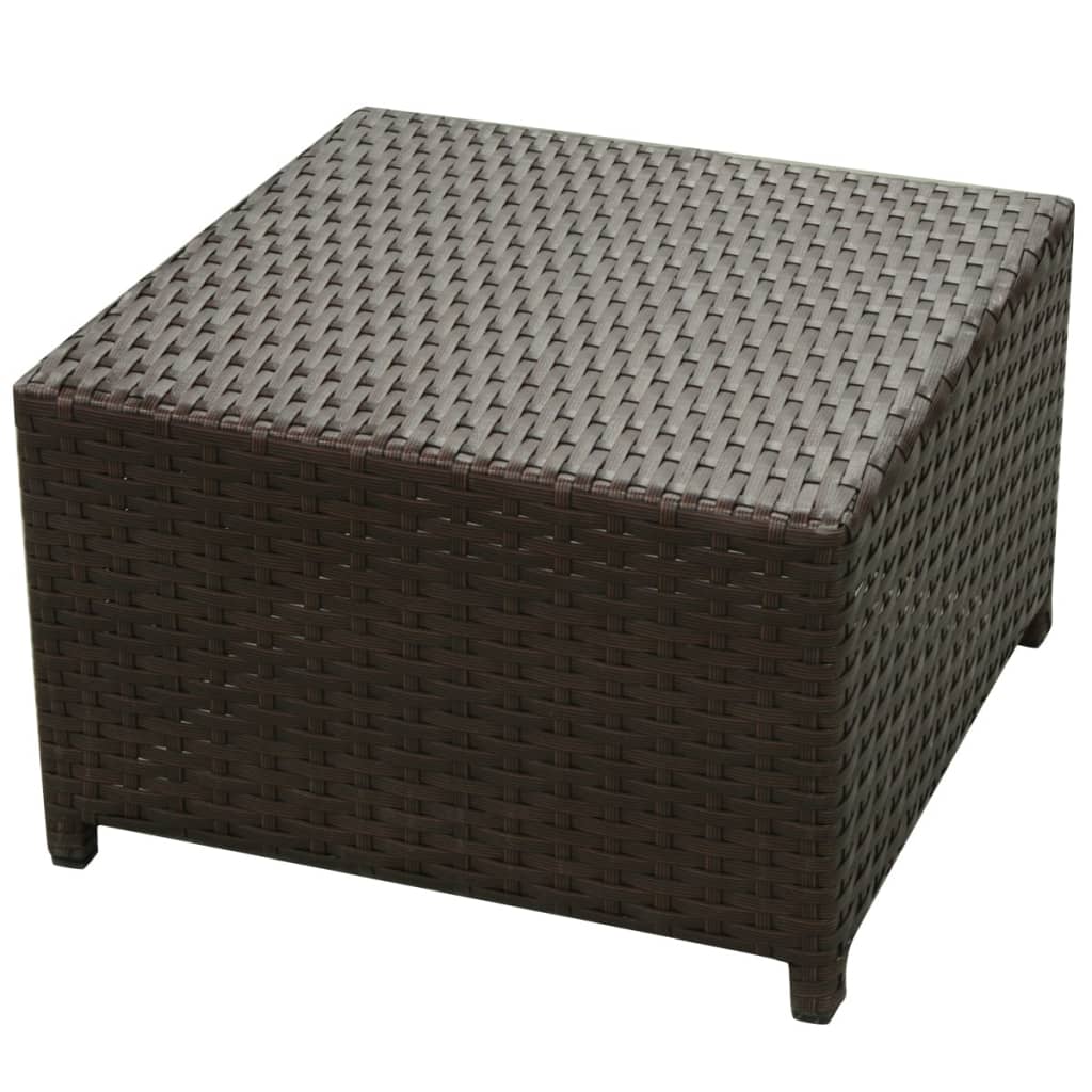 Set Mobilier De Grădină Cu Perne, 8 Piese, , Poliratan