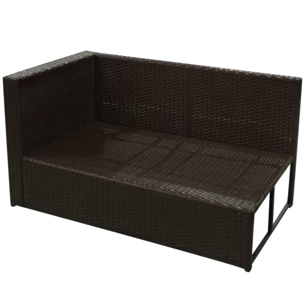 Set Mobilier De Grădină Cu Perne, 8 Piese, , Poliratan