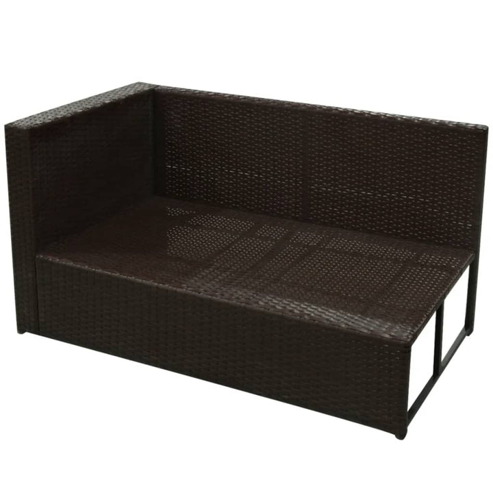 Set Mobilier De Grădină Cu Perne, 8 Piese, , Poliratan