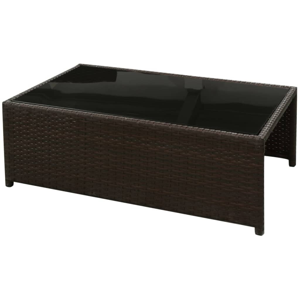 Set Mobilier De Grădină Cu Perne, 8 Piese, , Poliratan