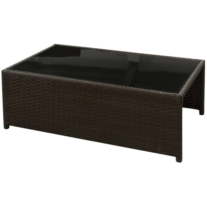 Set Mobilier De Grădină Cu Perne, 8 Piese, , Poliratan