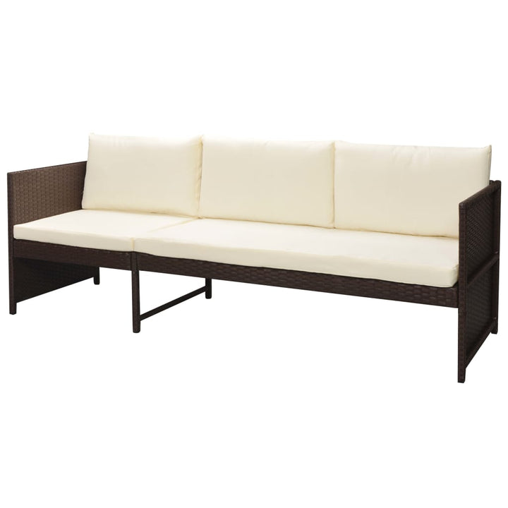 Set Mobilier De Grădină Cu Perne, 6 Piese, , Poliratan