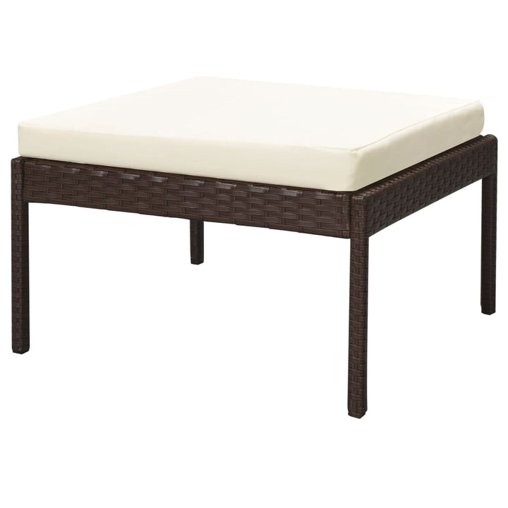Set Mobilier De Grădină Cu Perne, 6 Piese, , Poliratan