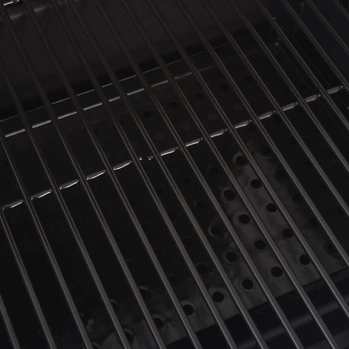 Grătar Barbecue Cu Cărbuni, Afumătoare Și Raft Jos, Negru