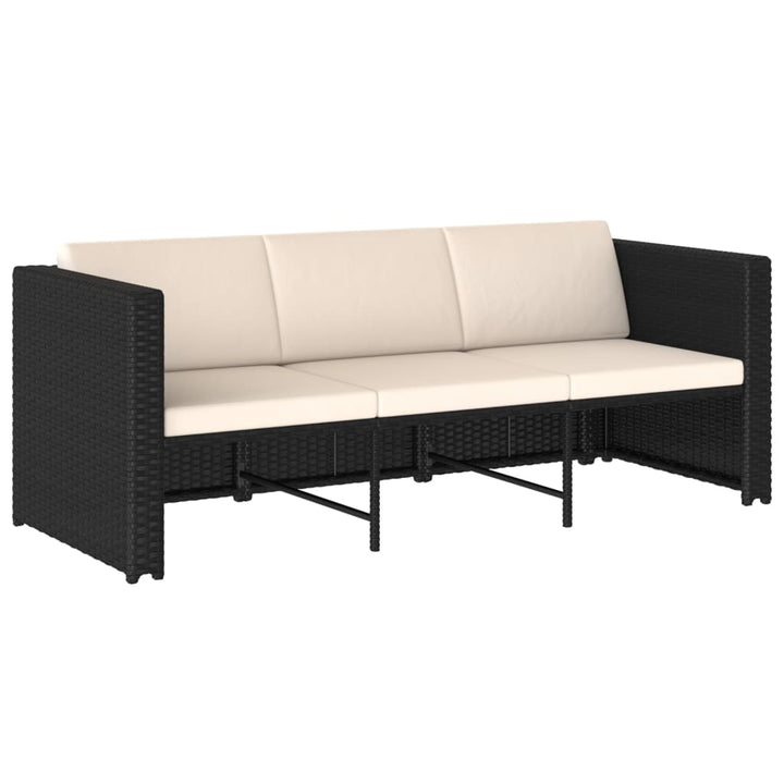 Set Mobilier De Grădină Cu Perne, 4 Piese, , Poliratan