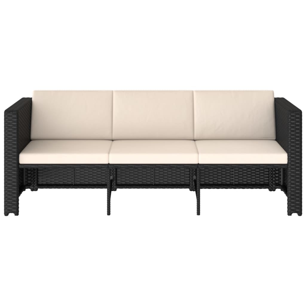 Set Mobilier De Grădină Cu Perne, 4 Piese, , Poliratan