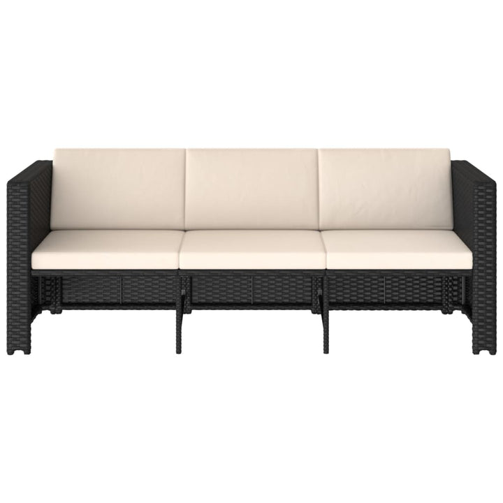 Set Mobilier De Grădină Cu Perne, 4 Piese, , Poliratan
