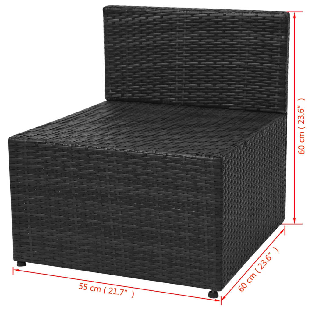 Set Mobilier De Grădină Cu Perne, 5 Piese, , Poliratan