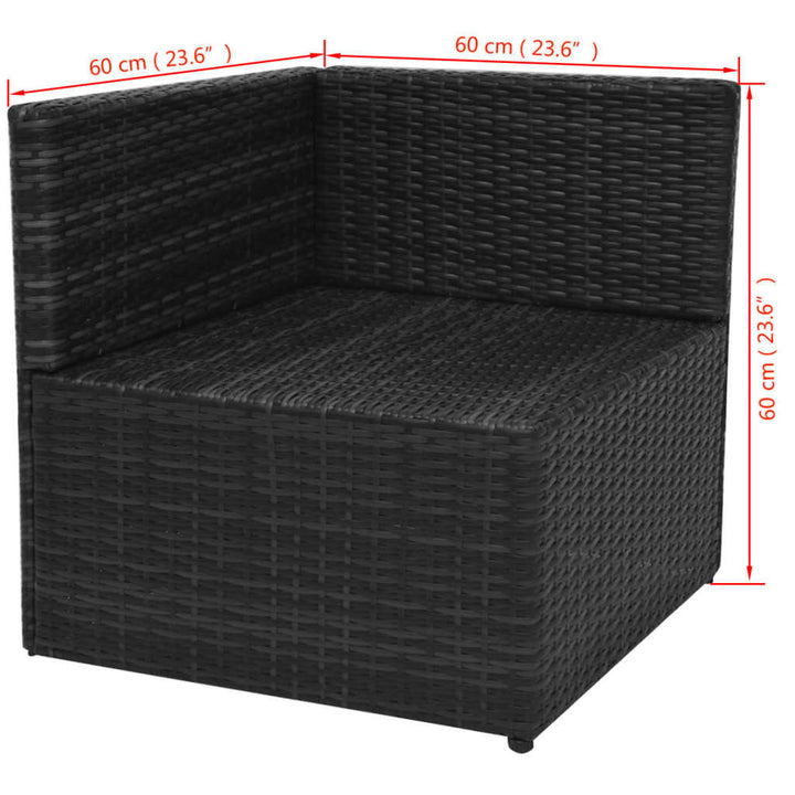 Set Mobilier De Grădină Cu Perne, 5 Piese, , Poliratan
