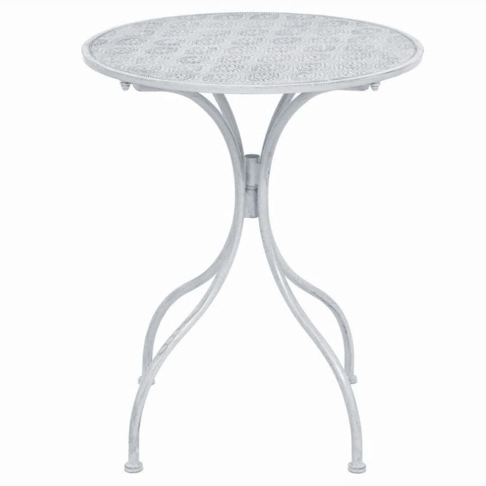 Set Mobilier De Bistro, 3 Piese, Cenușiu, Oțel