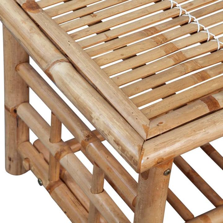 Set Mobilier De Grădină Cu Perne, 4 Piese, Bambus
