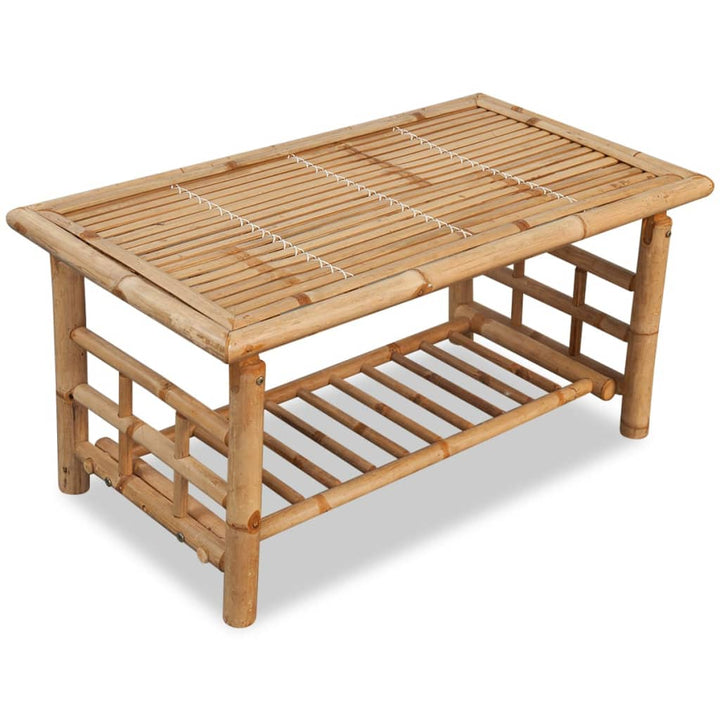 Set Mobilier De Grădină Cu Perne, 4 Piese, Bambus