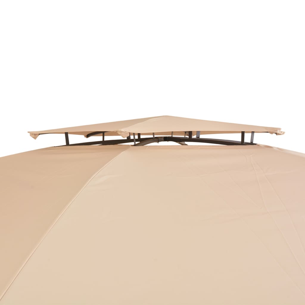 Marchiză Pavilion De Grădină, Perdele, Hexagonal, 360X265 Cm