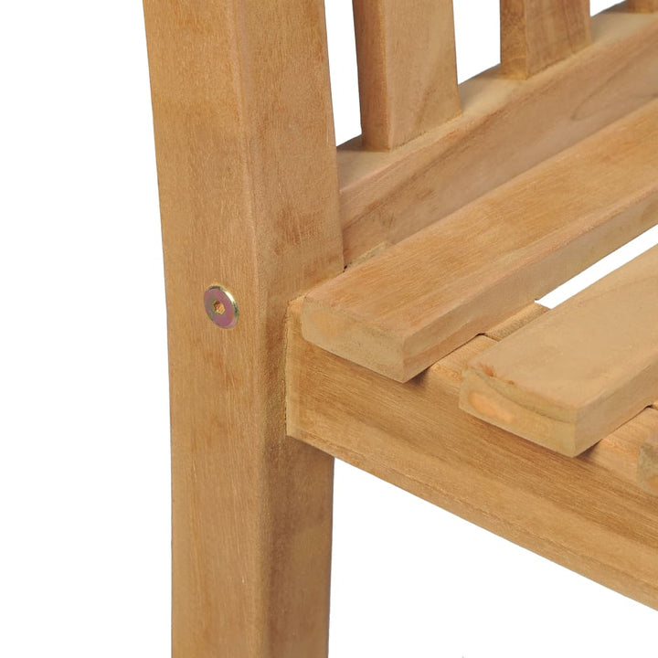 Scaune De Exterior, 2 Buc., Lemn Masiv De Tec