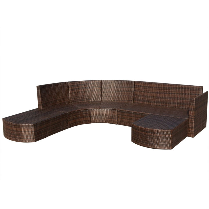 Set Mobilier De Grădină Cu Perne, 4 Piese, , Poliratan