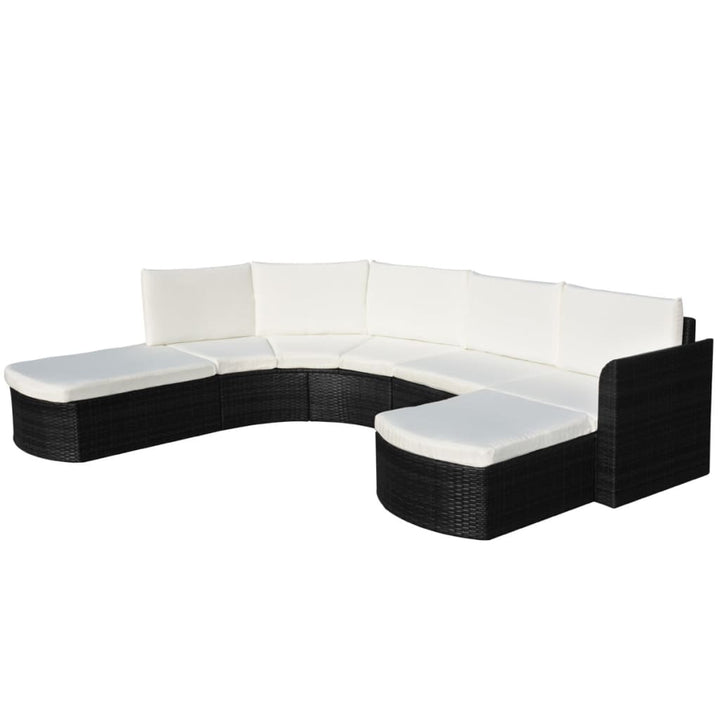 Set Mobilier De Grădină Cu Perne, 4 Piese, , Poliratan