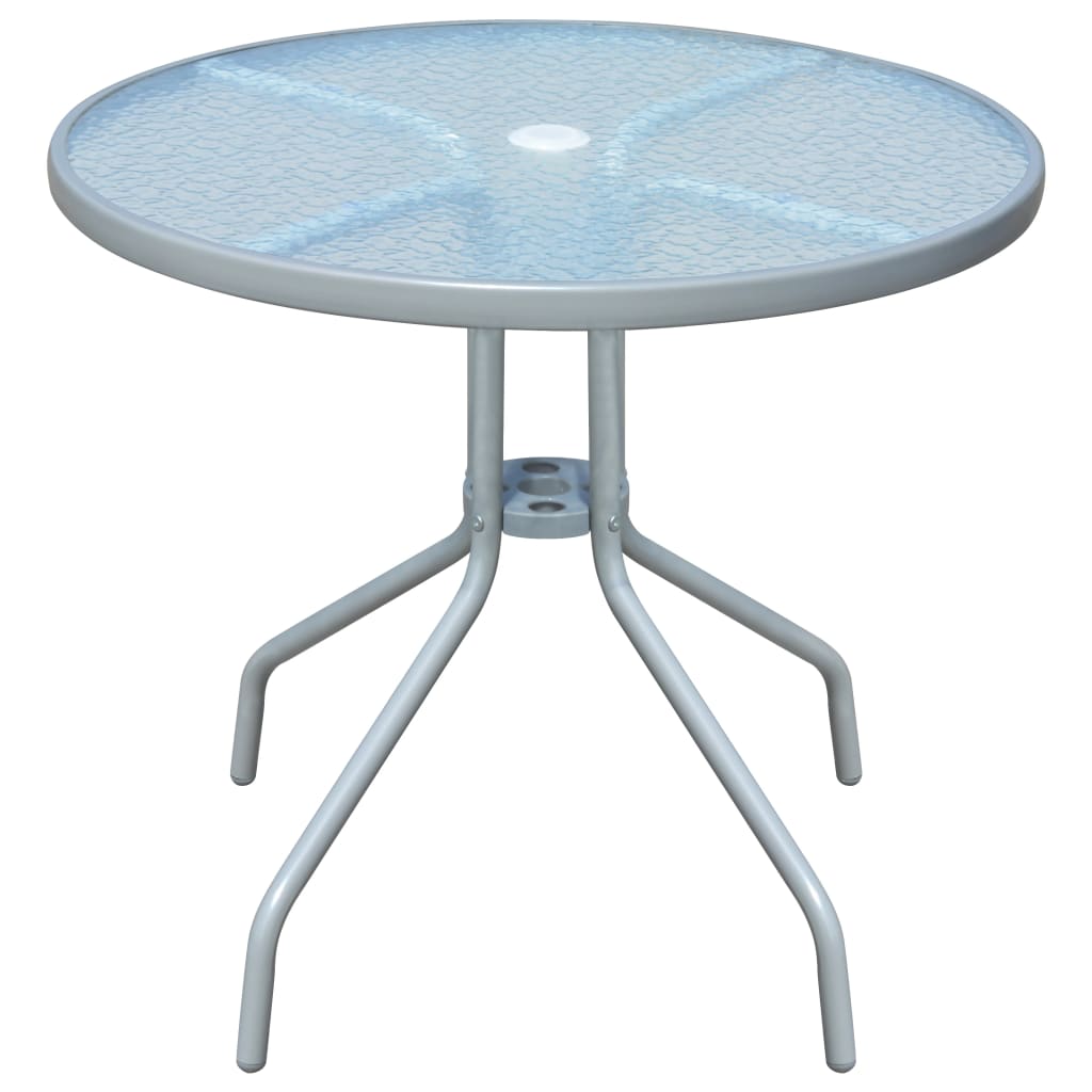 Set Mobilier De Exterior, 5 Piese, Negru, Oțel