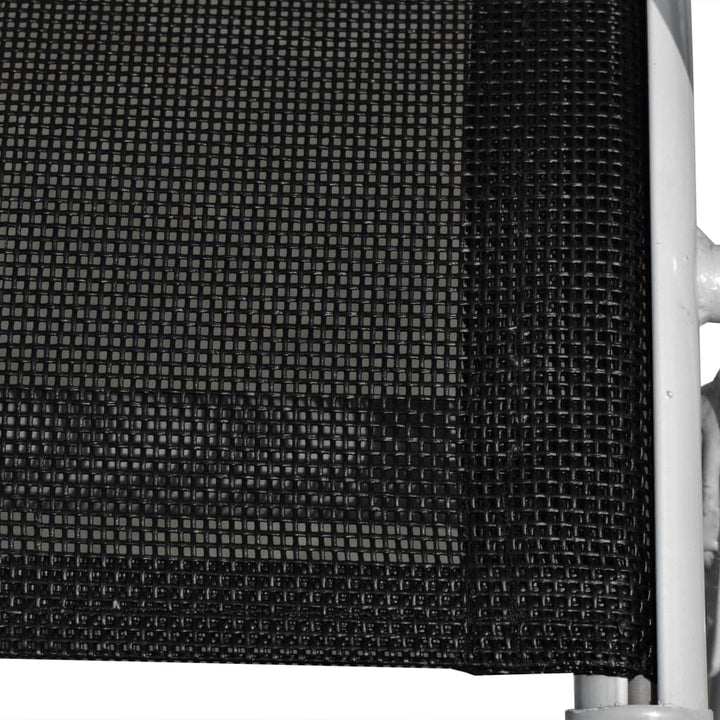 Set Mobilier De Exterior, 5 Piese, Negru, Oțel