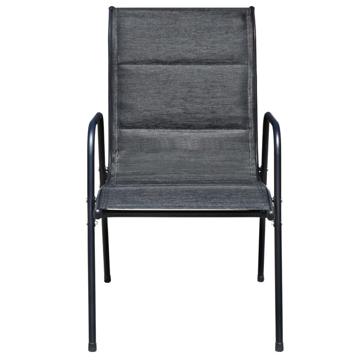 Set Mobilier De Exterior, 5 Piese, Negru, Oțel