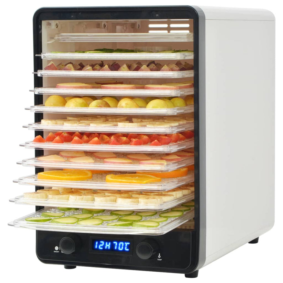 Deshidrator De Alimente Cu 10 Tăvi, 550 W, Alb