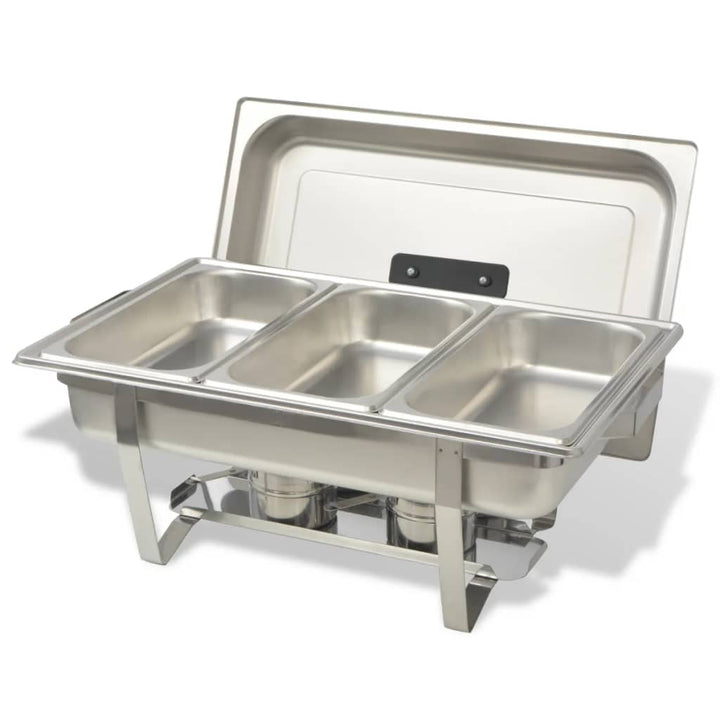 Set Vase Încălzire Mâncare, 3 Piese, Oțel Inoxidabil