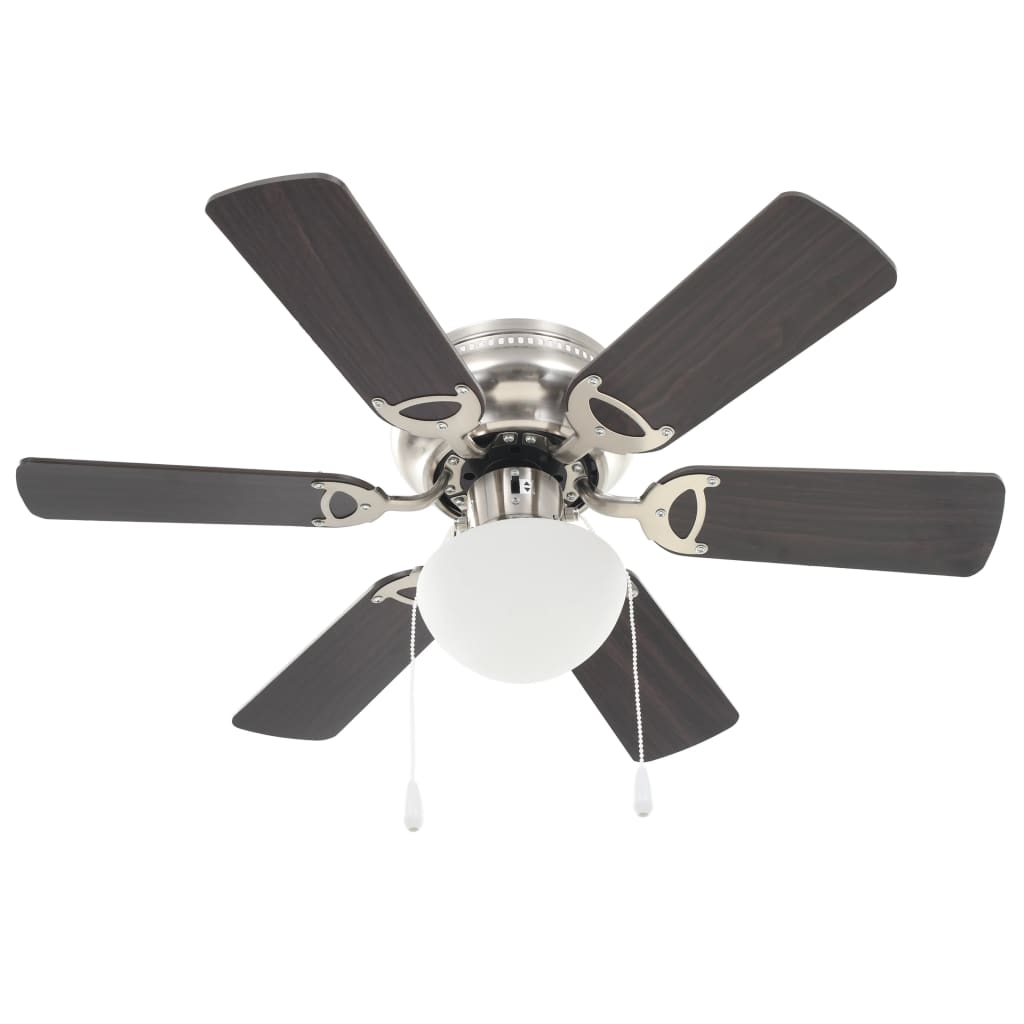 Ventilator Tavan Decorativ Cu Iluminare, 82 Cm,