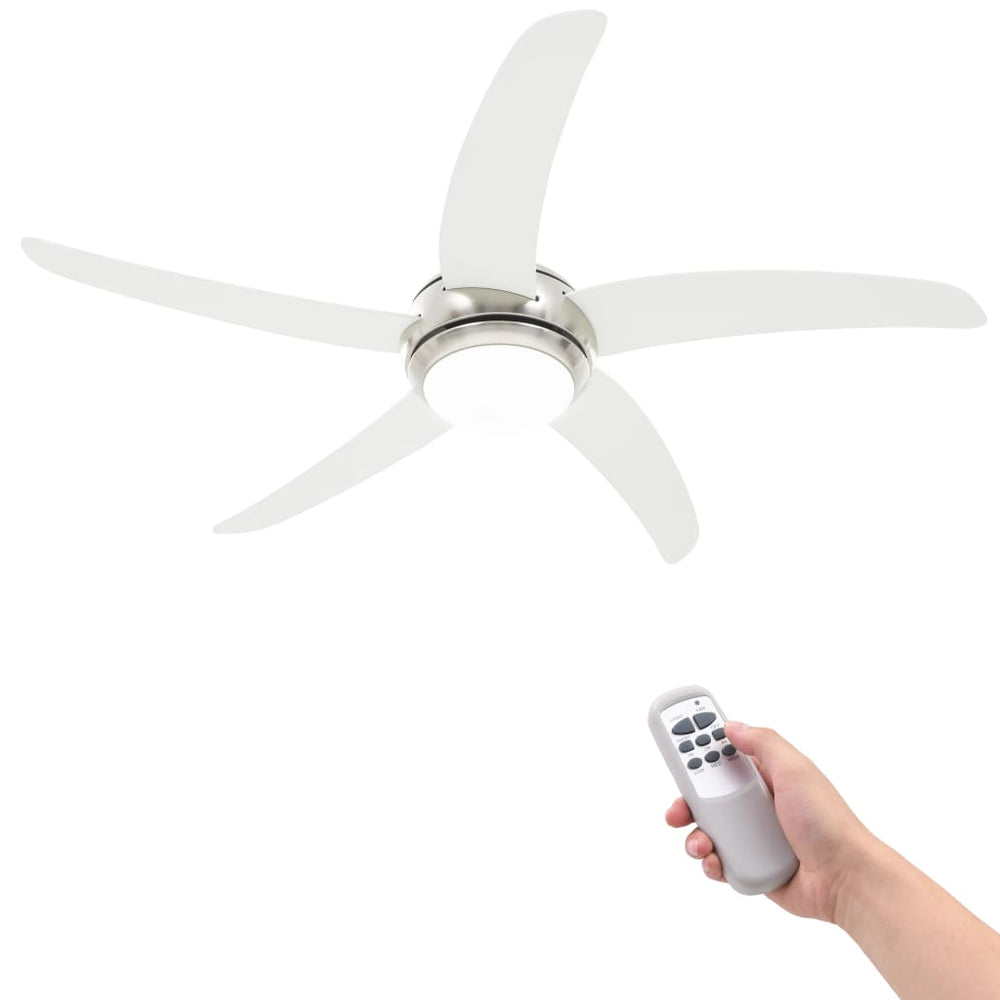 Ventilator Tavan Decorativ Cu Iluminare, 128 Cm,
