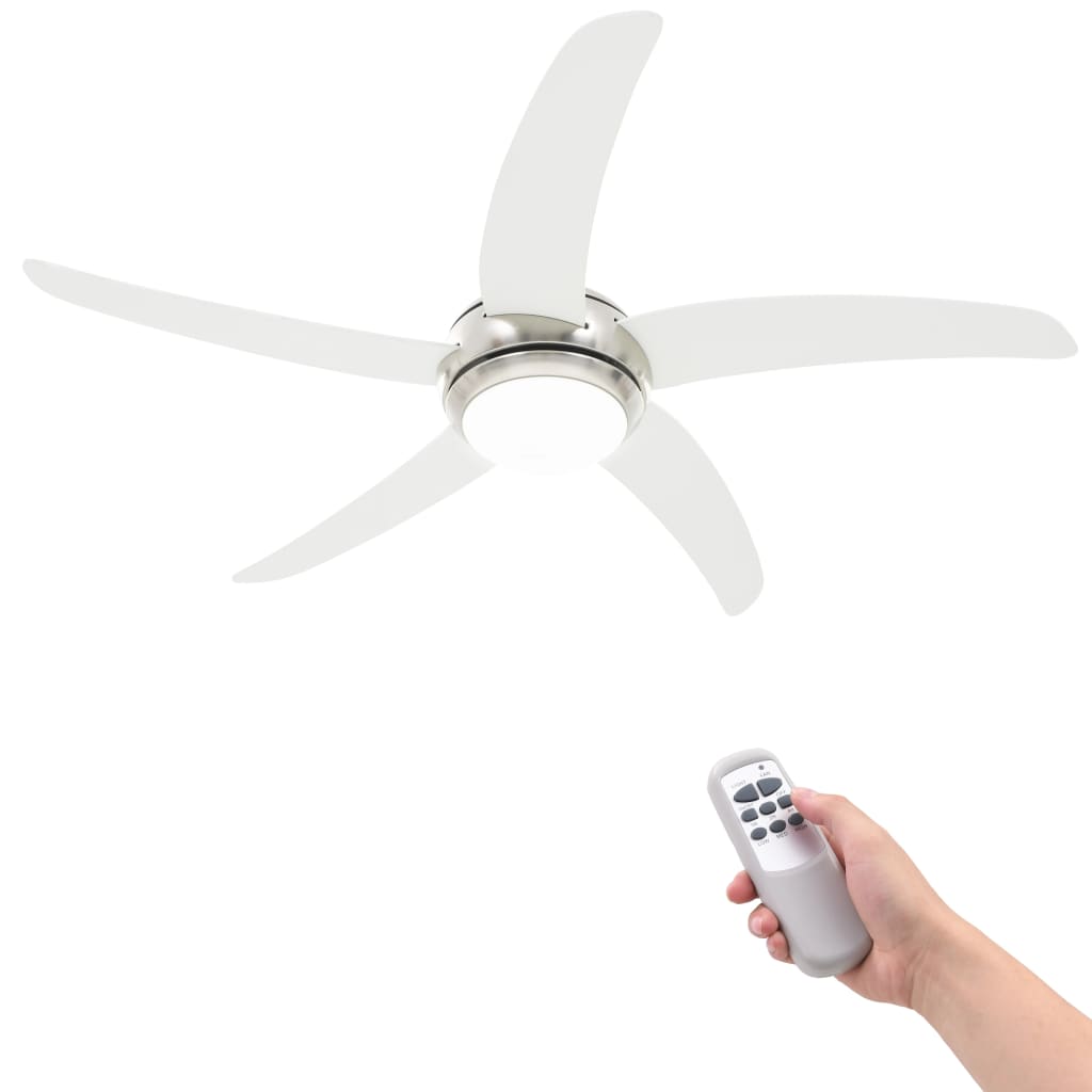 Ventilator Tavan Decorativ Cu Iluminare, 128 Cm,