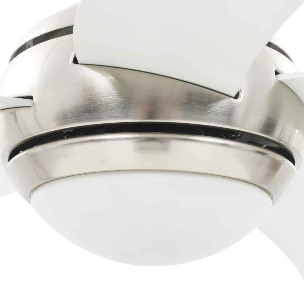 Ventilator Tavan Decorativ Cu Iluminare, 128 Cm,