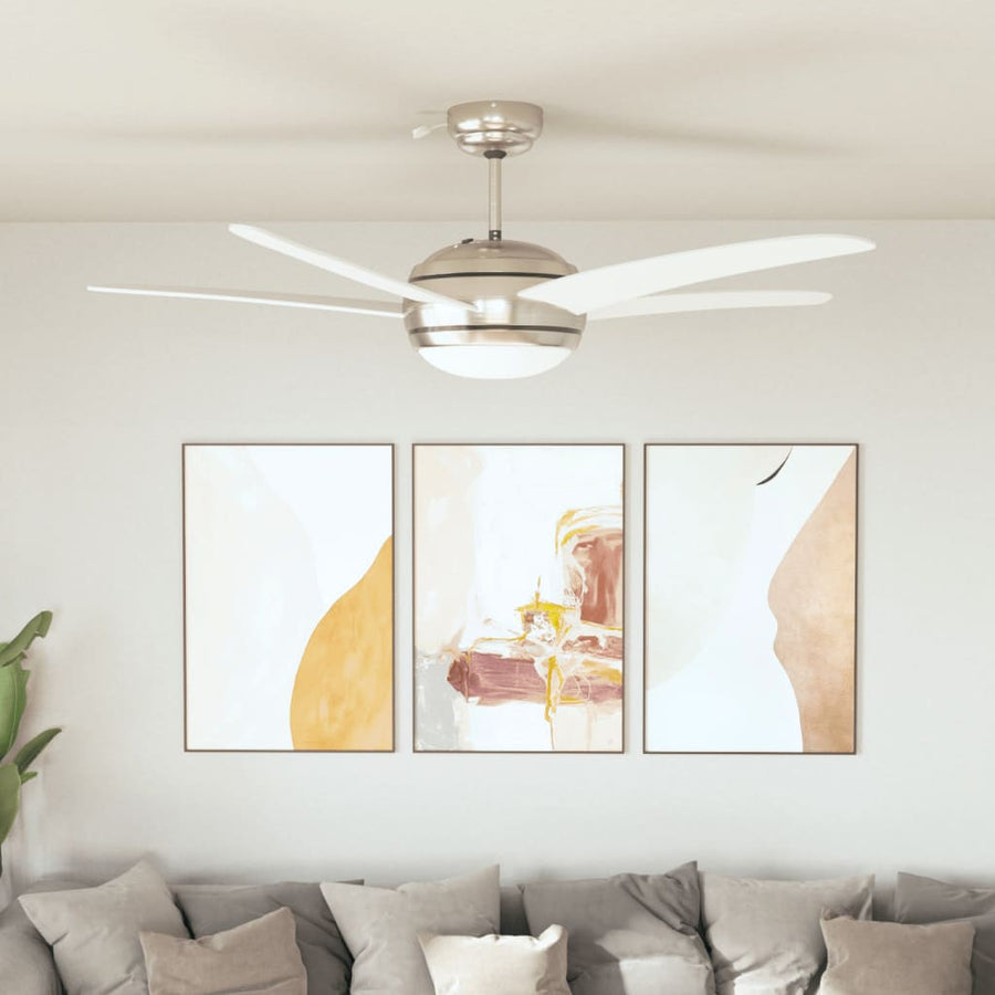 Ventilator Tavan Decorativ Cu Iluminare, 128 Cm,