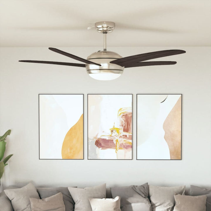 Ventilator Tavan Decorativ Cu Iluminare, 128 Cm,