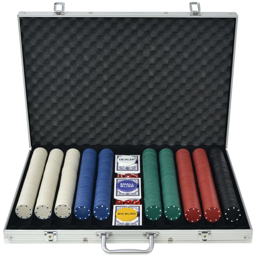 Set De Poker Cu 1000 De Jetoane Din Aluminiu