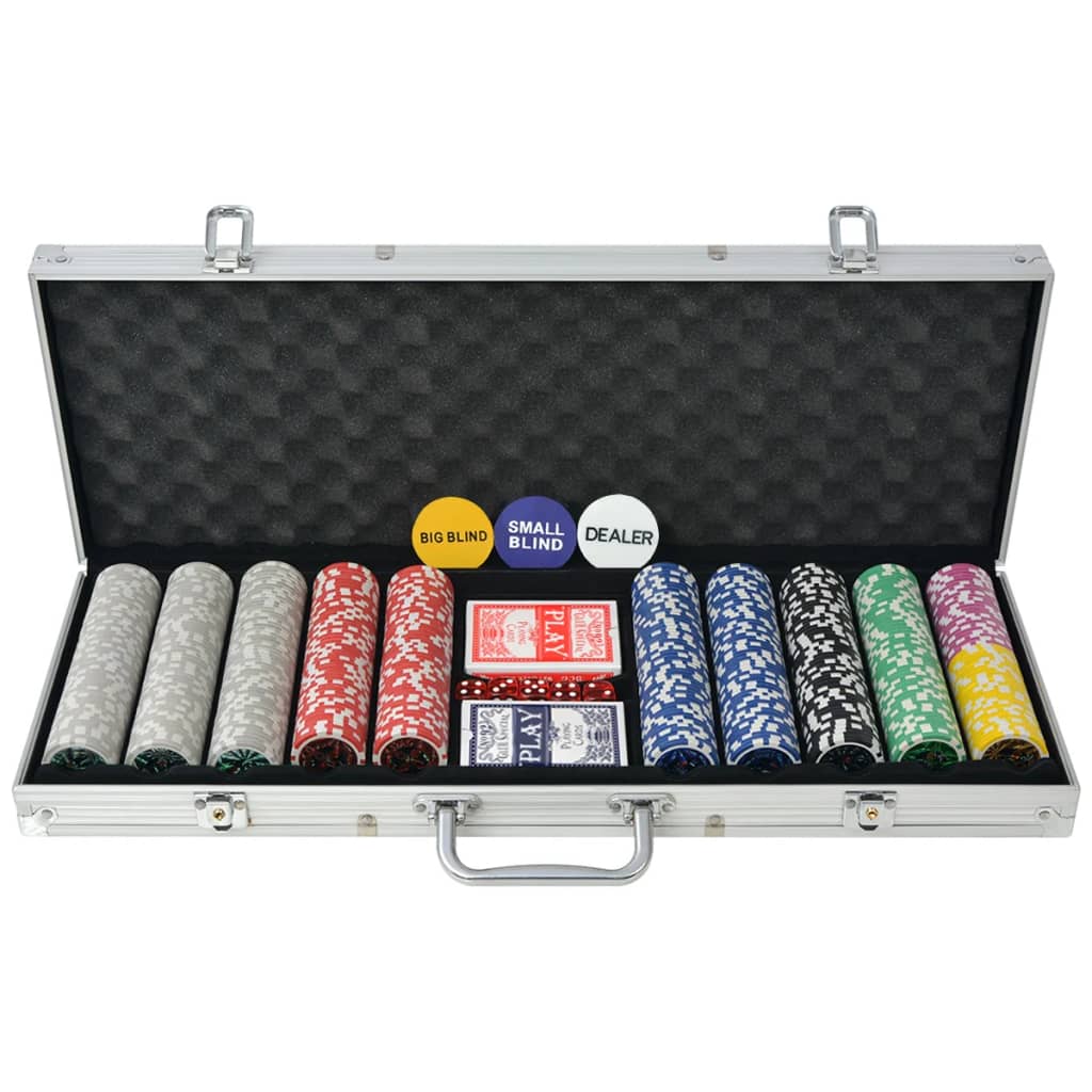 Set De Poker Cu 1000 De Jetoane Cu Laser Din Aluminiu