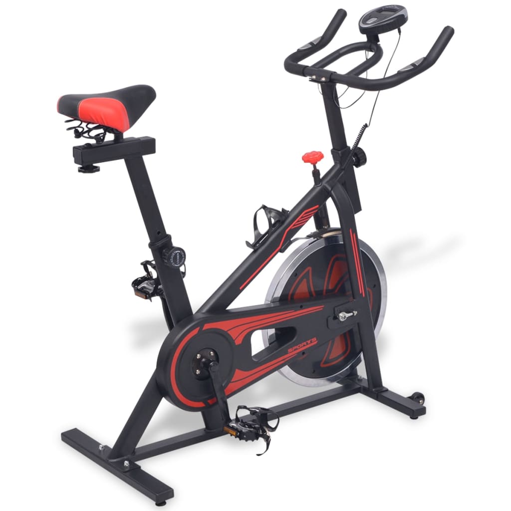 Bicicletă Antrenament Fitness, Cu Senzor Puls, Și Roșu
