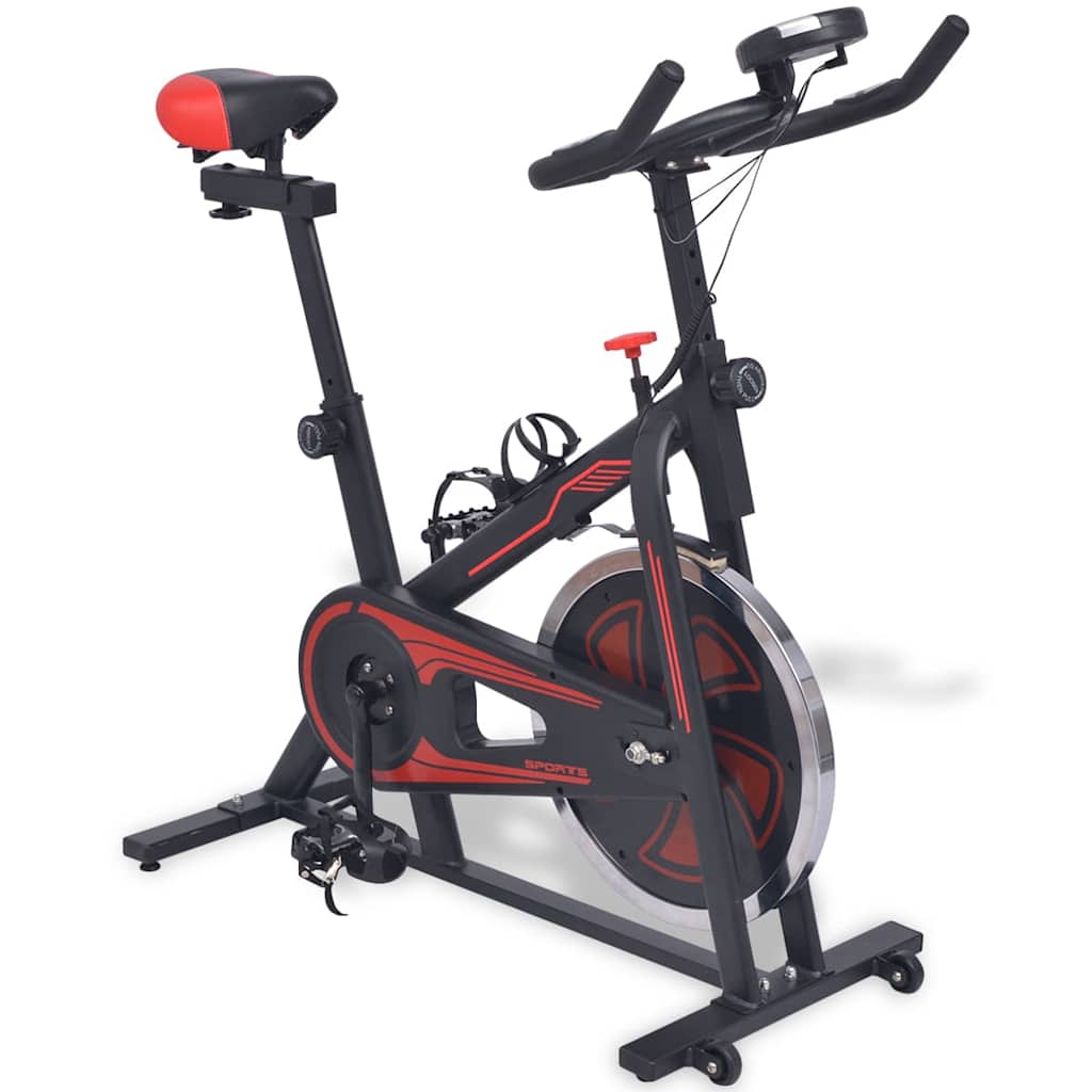 Bicicletă Antrenament Fitness, Cu Senzor Puls, Și Roșu