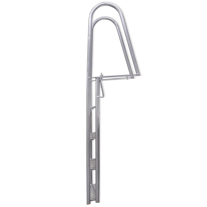 Scară Amdocare/Piscină Cu 4 Trepte, Aluminiu, 167 Cm