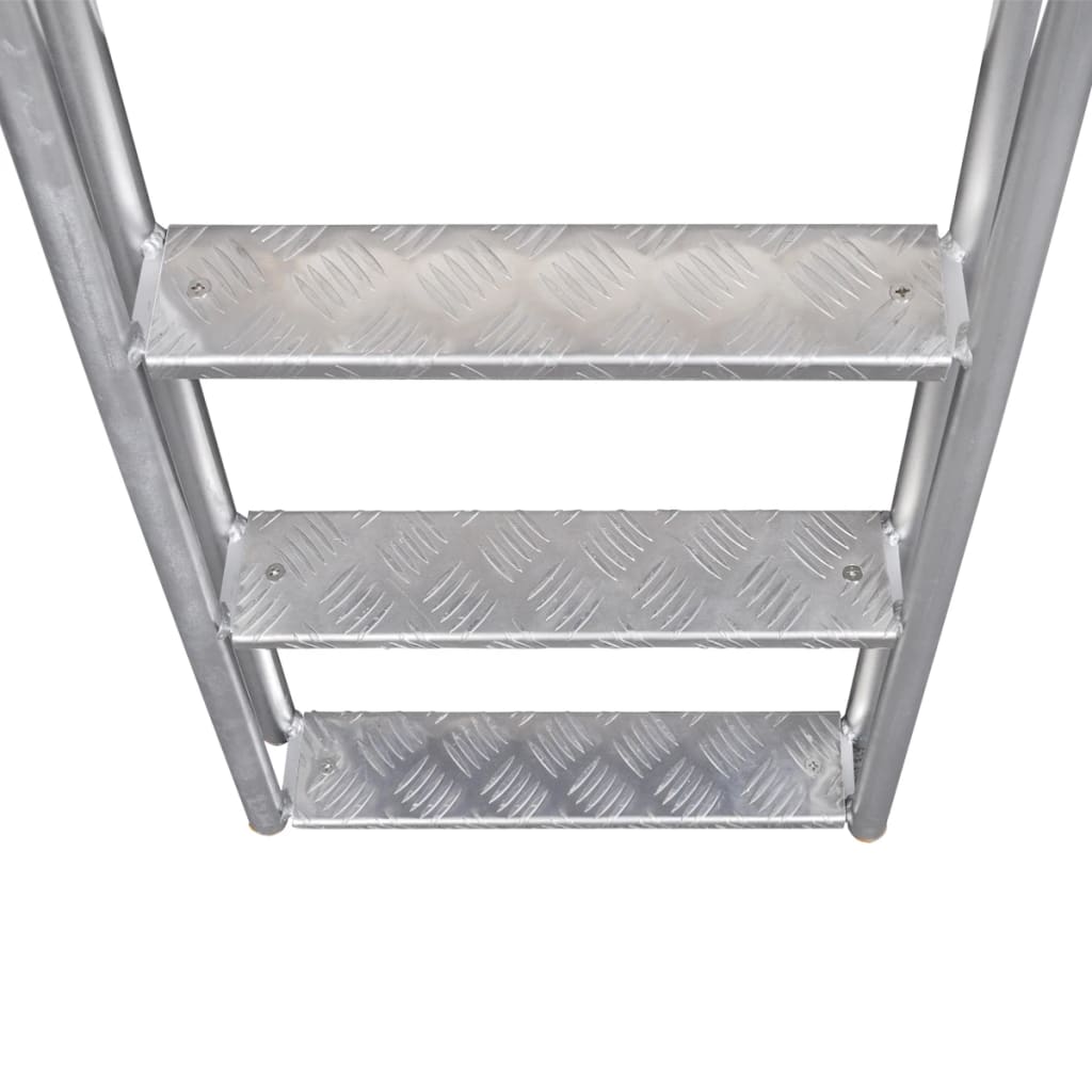 Scară Amdocare/Piscină Cu 4 Trepte, Aluminiu, 167 Cm