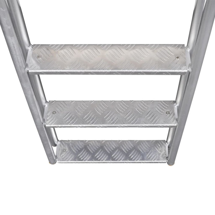 Scară Amdocare/Piscină Cu 4 Trepte, Aluminiu, 167 Cm