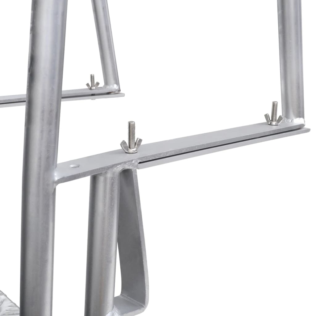 Scară Amdocare/Piscină Cu 4 Trepte, Aluminiu, 167 Cm
