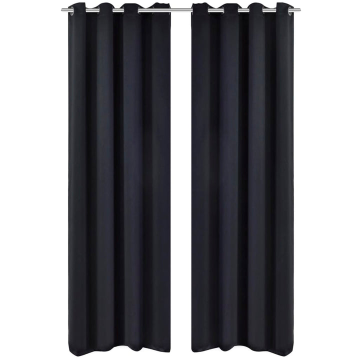 Draperii Opace Cu Inele Metalice, 2 Buc., ,