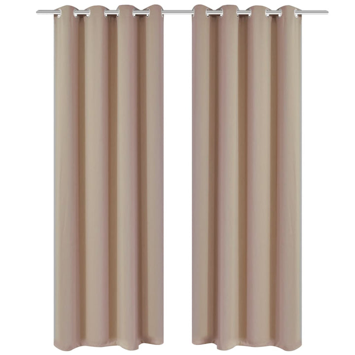 Draperii Opace Cu Inele Metalice, 2 Buc., ,