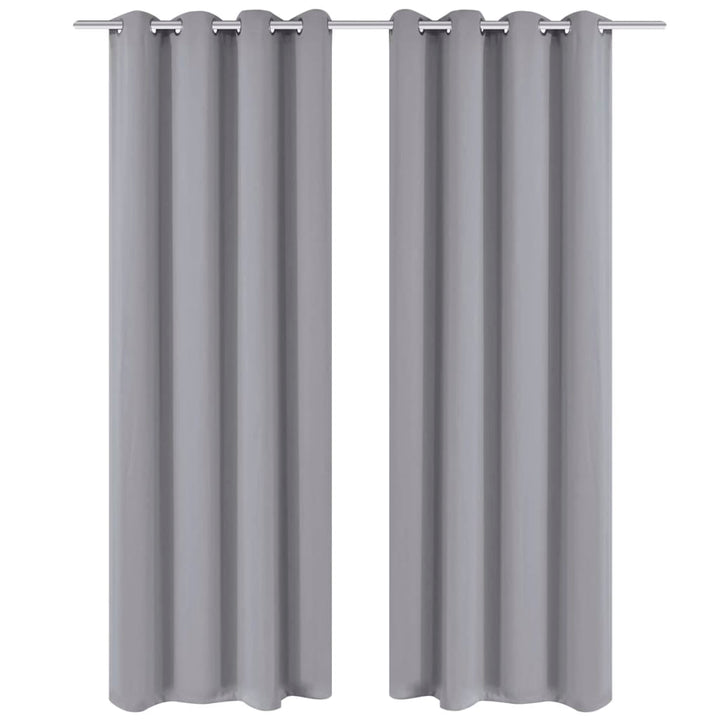 Draperii Opace Cu Inele Metalice, 2 Buc., ,