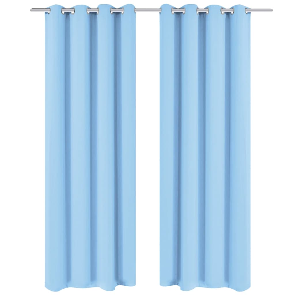 Draperii Opace Cu Inele Metalice, 2 Buc., ,