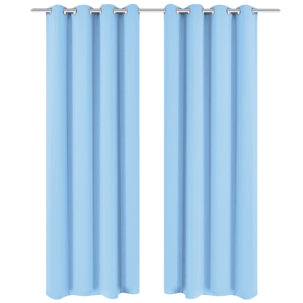 Draperii Opace Cu Inele Metalice, 2 Buc., ,