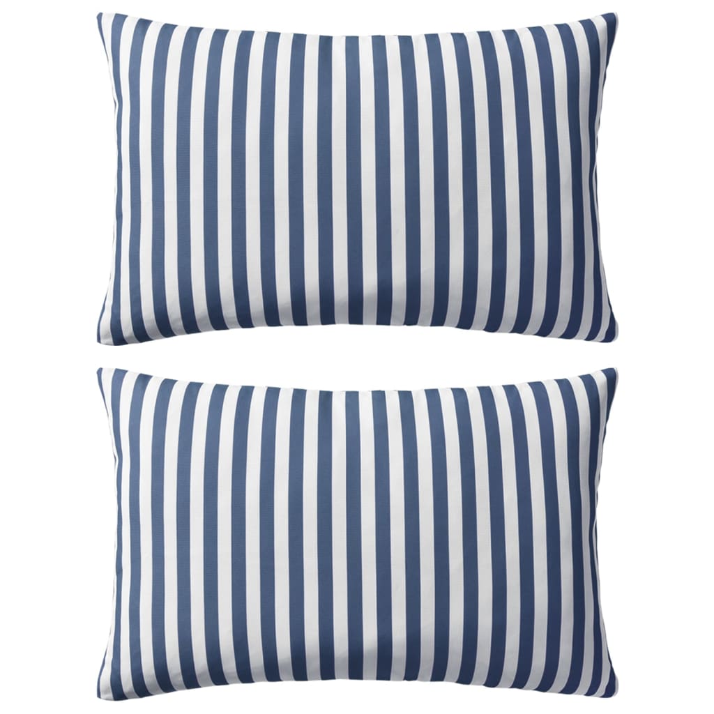 Perne De Exterior, 2 Buc., Imprimeu Dungi, , Bleumarin