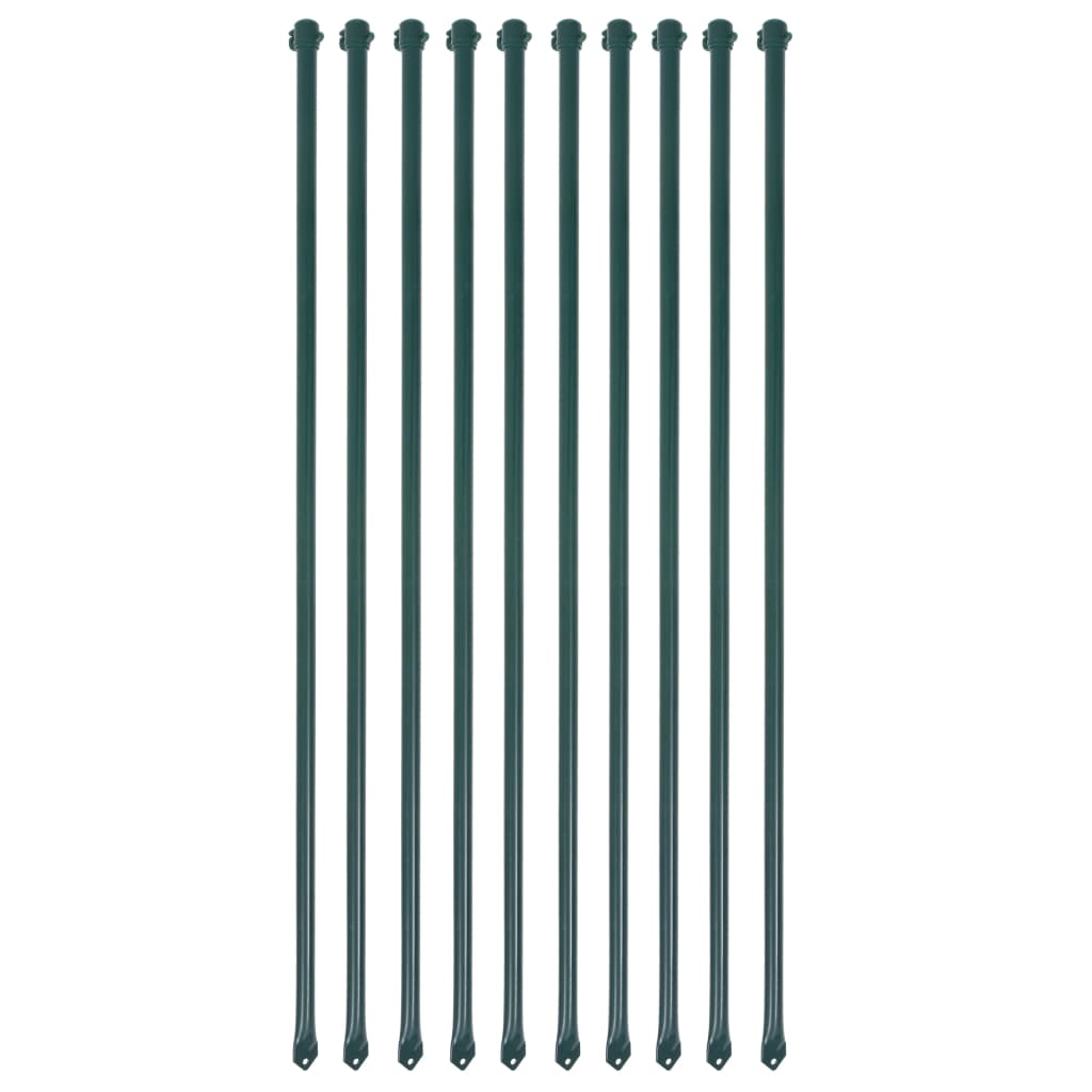 Țăruși Grădină, 10 Buc, 1,5 M, Metal, Verde