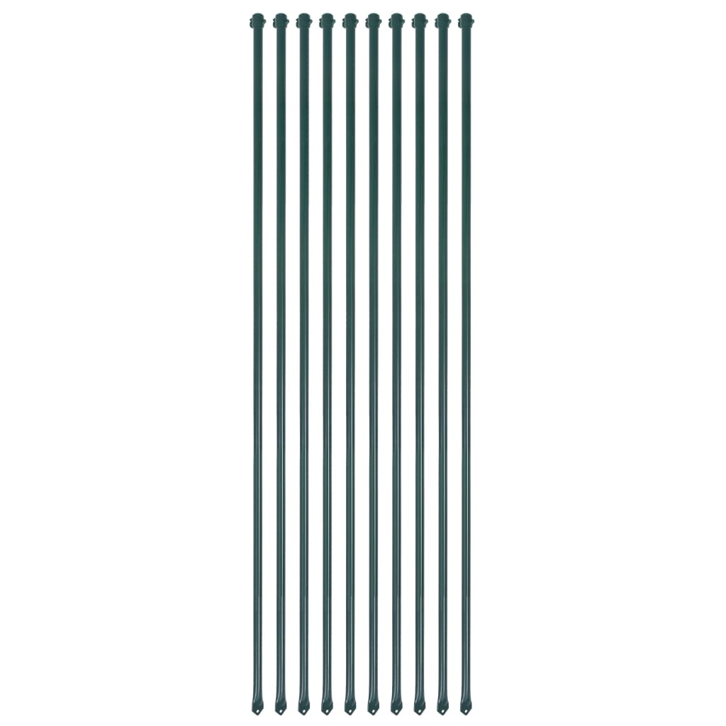 Țăruși Grădină, 10 Buc, 1,5 M, Metal, Verde