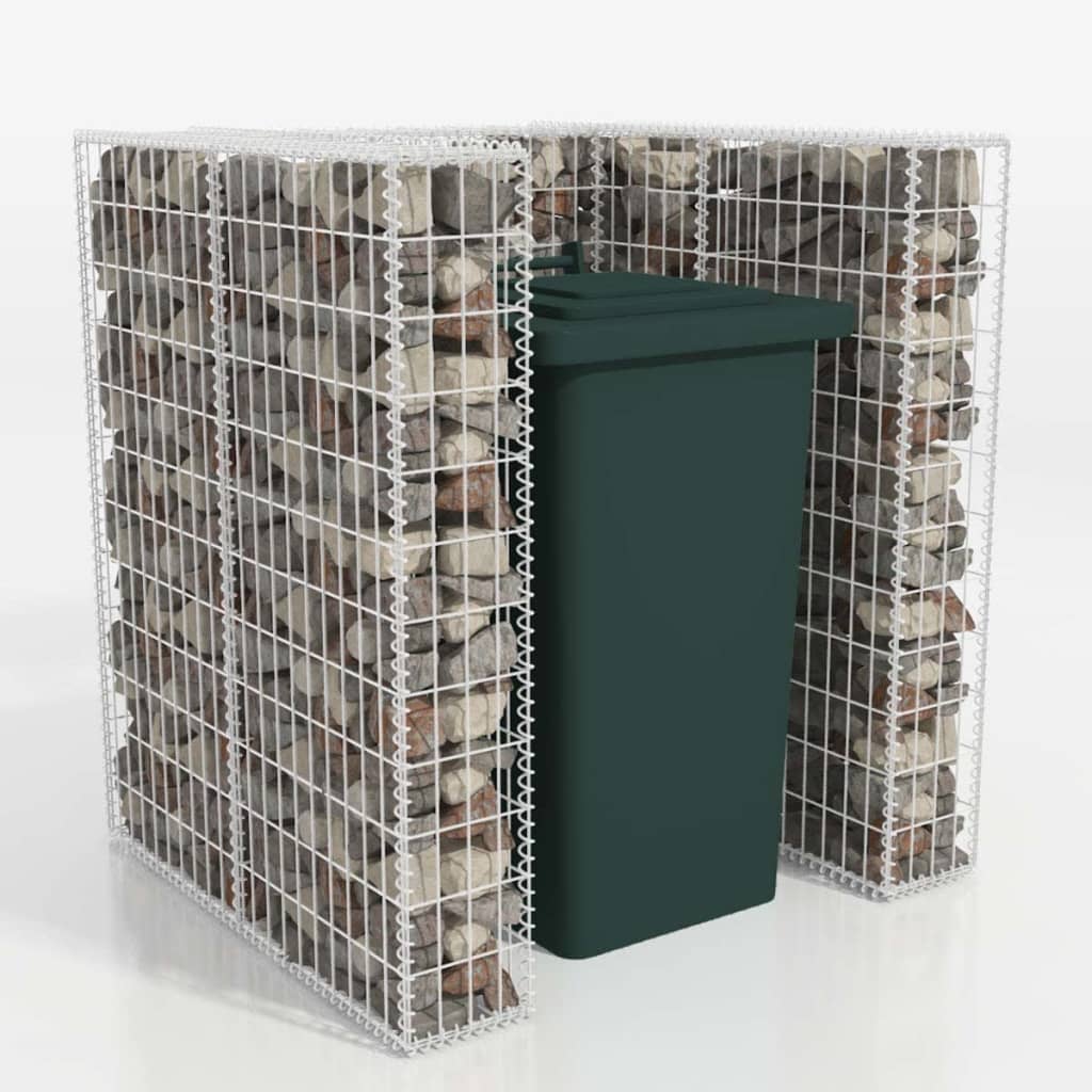 Gabion Unic Îngrădire Pubelă, Oțel,