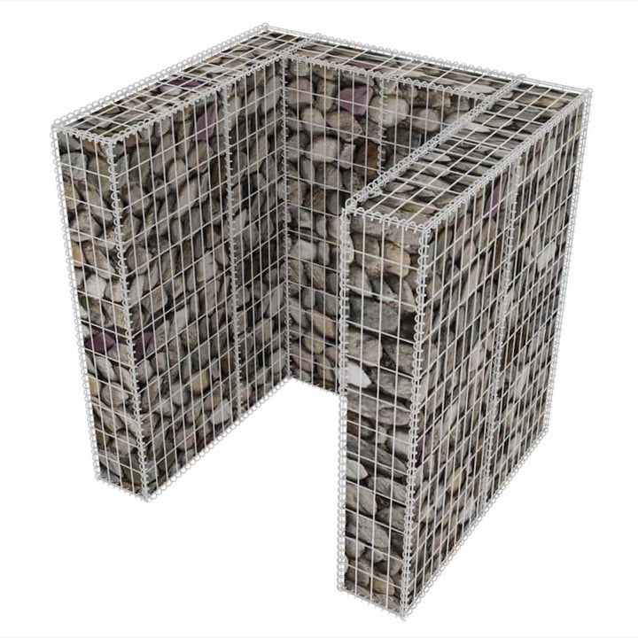 Gabion Unic Îngrădire Pubelă, Oțel,