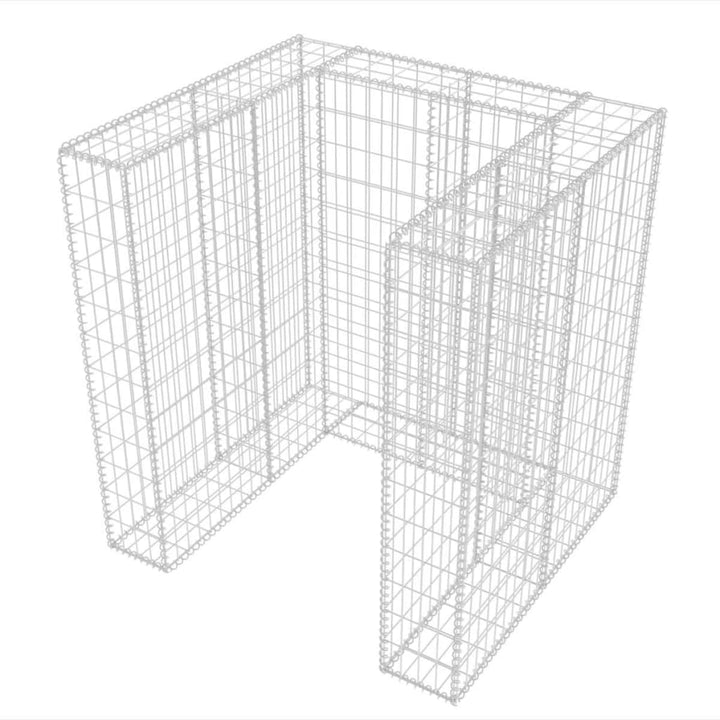Gabion Unic Îngrădire Pubelă, Oțel,